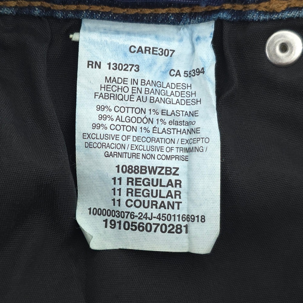 Wrangler Boys Jeans Retro Slim Straight 11 Regular Blue Denim Western Cowboy - Picture 6 of 10